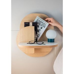 Mesa de Luz Deco. Color Roble
