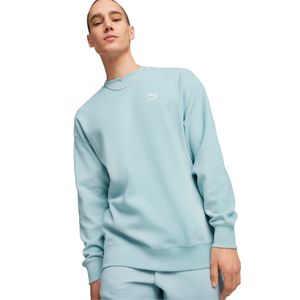 Buzo Puma Classics Waffle Crew Sportstyle Hombre Moda Celeste