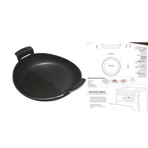 PAELLERA CON ASA HIERRO 25 cm