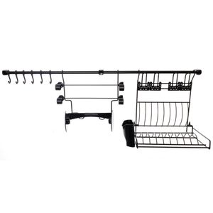 Escurridor Platos Vasos Colgante Soporte para rollos y ganchos metal Metaltru