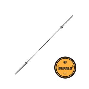 Barra Olímpica 2,20 mt 20 kgs bujes - Bufalo Bar Cromada - Army Fitness