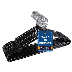 PERCHAS ENGOMADAS WAGGS IH001 NEGRA X50 PCS