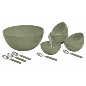 Set de Postre Carol 13 Piezas Verde Areia - 3300-ARV