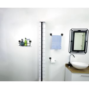Organizacion Baño kit 3 Piezas Auto adhesivo Metaltru Portarrollo Toallero Estante