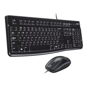 Kit Teclado Y Mouse Logitech Mk120 Combo Multimedia Slim Usb