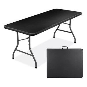 Mesa Plegable Camping Tipo Maletín Rectangular Plástico