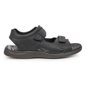 SANDALIA MUCARI NEGRA CASUAL HOMBRE CHINELAS CUERO