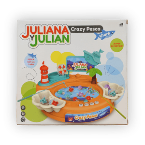 Juliana y Julian Juego De Mesa Crazy Pesca Shark