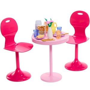 Barbie Accesorios Para Muñeca Mesa De Desayuno Hpt51 Mattel