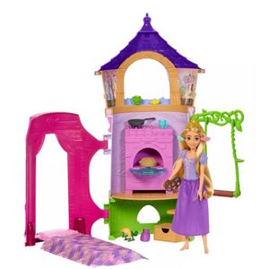 Muñeca Rapunzel Con Torre Hlw30 Mattel