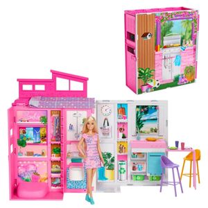 Barbie Casa De Muñecas Glam Con Muñeca Hrj77 Mattel