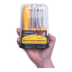 Set Juego Destornilladores 6 Piezas Varias Puntas Tramontina