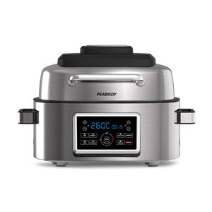 FREIDORA DE AIRE PEABODY PE-AFG01IX CON GRILL 6 LITROS