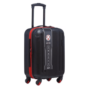 Valija Carry On Abs Negra Unicross Color negro y rojo