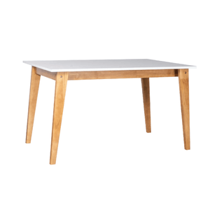 MESA ESCANDINAVA DEFRANCE - 160CM BASE MIEL TAPA BLANCA (OT000006)