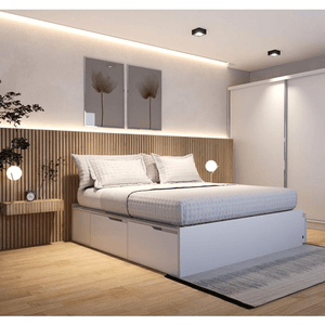 CAMA ECO BOX 2000 EXTENSIBLE DE 90 CM A 200 CM-EMC- BLANCO