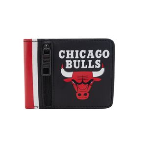 Billetera NBA Chicago Bulls Eco cuero 12 porta tarjetas Color Negro