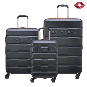 SET 3 VALIJAS EXPAND SECURITECH CITADEL DELSEY RIGIDA NEGRO