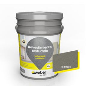Revestimiento text Weberplast  gris plomo 30Kg