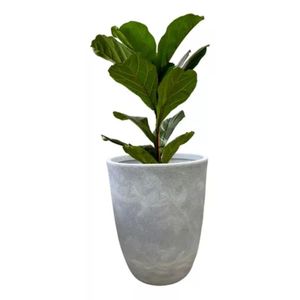 Maceta Decorativa Rotomoldeado Plastica Mediana Corinto stone claro