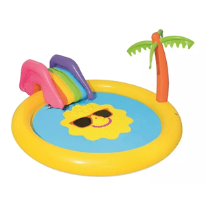 Pileta Playcenter Inflable Isla Del Sol Bestway 53071 Color Multicolor