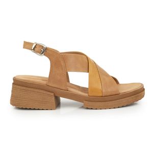 SANDALIA NAVATI BEIGE CHINELAS VESTIR MUJER CUERO