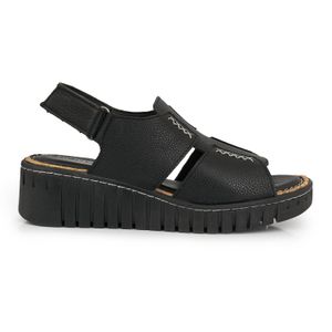 SANDALIA NAIAR NEGRA CHINELAS CUERO MUJER CONFORT
