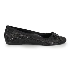 CHATITA CEST NEGRA METALIZADA ZAPATO MUJER CUERO MOCASINES