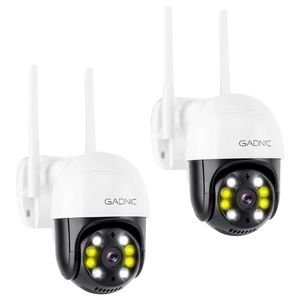 Kit Cámara de Seguridad Gadnic P245F22 Domo 3MP IP66 Bluetooth Wifi Visión Nocturna x2