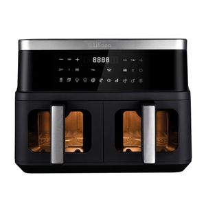 Freidora Eléctrica Liliana AF990 Dual Fryer 9Lts