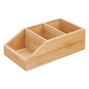 Organizador Suká 3 Divisiones Bamboo 25,5x15x9cm Natural
