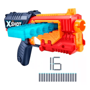 Pistola X-shot Zuru Excell Quick Slide + 16 Dardos Cargador 6887