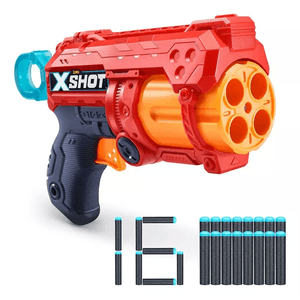 Pistolas De Juguete X-shot Excel Fury Arma Con 16 Dardos 6886
