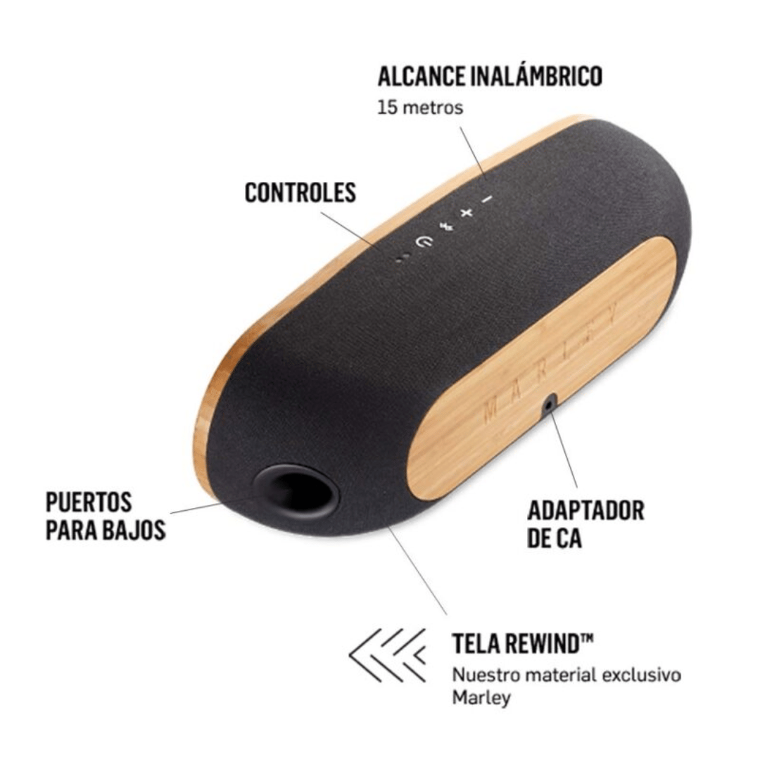 Parlante Bluetooth Portátil HOM Bag Of Riddim - S BLACK - EM-JA014-SB ...