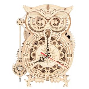 Robotime Puzzle 3d Roloj Buho Lk503 Rokr
