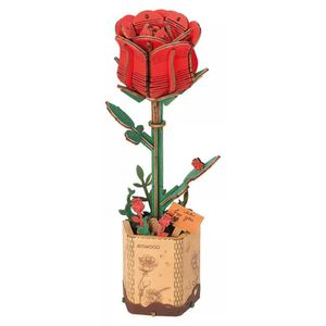 Robotime Puzzle 3d Rosa Roja Tw042 Rowood