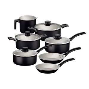 Batería De Cocina Tramontina Turim 7 Piezas Gris 20297-061