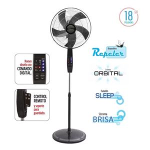 Ventilador De Pie Orbital Liliana 18" Digital - Con Control Remoto Vpd18r