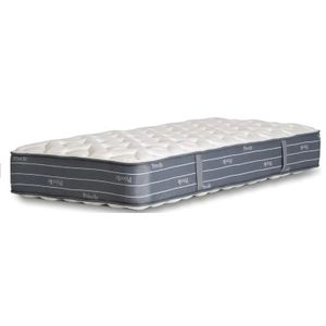 Colchon 1 Plaza 080x190 Resorte Privelle La Cardeuse Color Gris