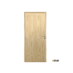 Puerta Placa Oblak Nativa Enchapada Marco Madera 70/10 Derecha