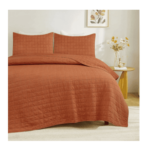 Cover Cubrecama 2 1/2 Plazas Pierre Cardín Stone Washed Terracota