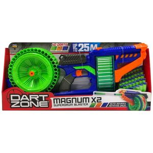Pistola de dardos Dart Zone Magnum x2 Superdrum Blaster Wabro  Art. 61079