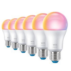 Lampara Led Inteligente Wiz Wifi Smart Color E27 x6 Un