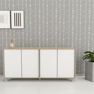 BAHIUT TABLES 4 PUERTAS COMBINADO TONO OLMO F-EVEREST 7008