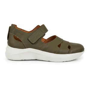 ZAPATILLA PHENIX VERDE CUERO CONFORT MUJER CASUAL