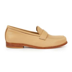MOCASIN CENTENARIO NUDE MUJER ZAPATOS ELEGANTES CUERO