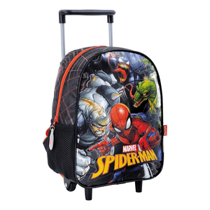 Mochila Con Carro 12'' Hombre Araña Spiderman Villanos 11711