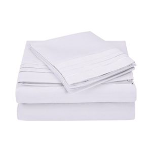 Juego De Sabanas Queen Pierre Cardin 400 Hilos 100% Algodon Blanco
