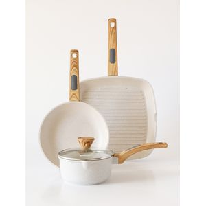 Batería Essential Light Granite Feuer Beige 3 Piezas
