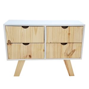 Comoda Cajonera Escandinava 4 cajones - Minimalista Chifonier